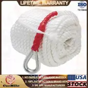 3/4"x150FT Twisted Three Strand Nylon Anchor Rope Boat Yacht Dock Mooring Line
