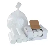 55 Gallon Clear Trash Can Liners - 36" x 60" - High 1 Count (Pack of 200)