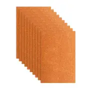 10Pcs Orange Glitters Foam Sheets, 8"x12" Sparkle EVA Foam Sheets(1.5mm Thick)
