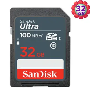 SanDisk 32GB 32G SDHC【100MB/s】Ultra SD UHS-I UHS C10 Class 10 原廠包裝 相機記憶卡