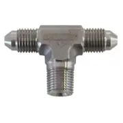 Aeroflow AF825-03SS Tee -3AN With 1/8" NPT On Side Stainless Steel AF825-03SS