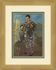 Pablo Picasso Two Saltimbanques with Dog Custom Framed Print