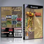 GameCube Replacement Case - NO GAME - 2 in 1 - Legend of Zelda & Metroid Prime