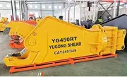 Hydraulic Double Cylinder Shear for Excavator – Efficient Scrap Metal Demolition Cutting Attachment
