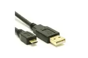 8Ware USB 2.0 Cable 2mA to MicroUSB B M-M Black [UC-2002AUB]