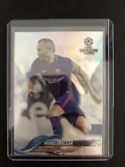 2017-18 Topps Chrome UEFA Champions League Soccer Andres Iniesta Refractor