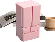 Toy Refrigerator - 1:12 Scale Creative Double Door Fridge - Doll House Accessories, Furniture, Pretend Play Scene, Toy Kitchen Products for Boys Girls