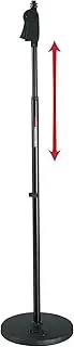 Gator GFW-MIC-1000 Mic Stand 10" Weighted Base - Deluxe Height Adjust