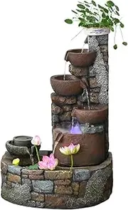 Fountain Living Room Water Fountain, Outdoor Fountain Decoration, Landing Courtyard Balcony Decoration for Gardens