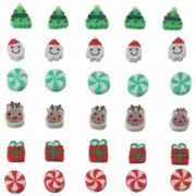 100 PCS 10MM Clay Beads Christmas Clay Bead Bracelet Charms Earrings