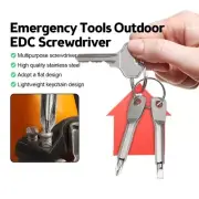 Backpacking Bike Mini Small Keyring Keychain Screwdriver Key Ring Chain Tool