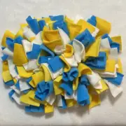 Dog Toy Slow Feeding Scent Work Puzzle Toy Treat Small Snuffle Mat Yellow Blue