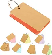 DOITOOL 8Pcs Portable Hand Painting Note Cards Brown Cardstock Memo Pads for Creative Writing Daily Planning and Organizing