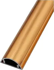 Cable Covers for Wires Wall, Cord Covers Hider for Floor Wall Mounted Tv Self Adhesive, Wire Management/Cable Organizer Concealer for Under Desk (Color : Gold, Size : No.