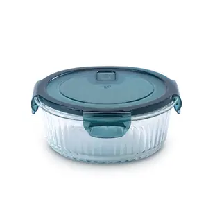 【CookPower鍋寶】耐熱玻璃防滑保鮮盒770ML-圓形