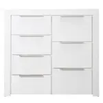[James Lane] Hobart Tallboy White - 7 Drawer