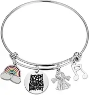 [FAADBUK] Joseph the Amazing Technicolor Dreamcoat Inspired Charm Bracelet Broadway Musical Gift Musical Fans Gift