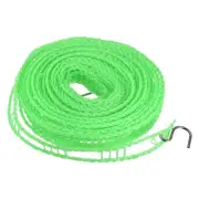 Portable Clothesline, 16.4ft Nylon Windproof Non-Slip Washing Line, Green
