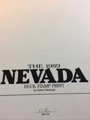Nevada,1989,Robert Hautman,Snow Geese,112/1990,Unframed, No Stamp.33 Years.