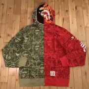Brand new 2XL XXV CITIES CAMO ape head tiger hoodie tiger full zip hoodie