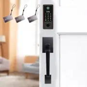 BEBASIA Fingerprint Door Lock with Handles, Keyless Entry Door Lock, Smart D...