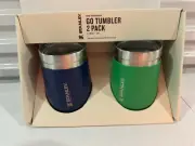 Stanley Everyday Go Tumblers 2-Pack 10oz - Navy/Kelly Green - NEW