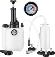 3L Manual Brake Bleed Pump Kit W/ 1L Bottle & 4 Adapters