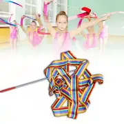 (Coloful)Gymnastics Streamers Metal Buckle Dance Ribbons Nylon 4m Widely Us HR