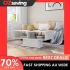 coffee table storage shelf high gloss white modern 103.5x50x44.5 6828
