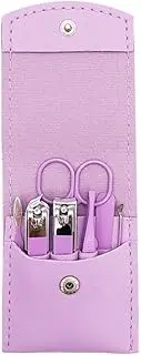 7pcs Candy Color Home Nail Clipper Set Pedicure Tools Manicure Set Kit Profesional,Purple