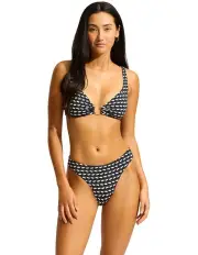 [Seafolly] Mala Ring Front Tank in Black