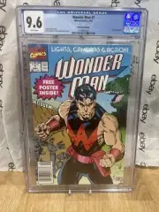WONDER MAN #1 CGC 9.6 NM Marvel 1991 Solo Series RARE NEWSSTAND!! MCU!!