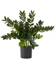 Nearly Natural 28in Artificial Zamioculcas Plant with Decorative Planter