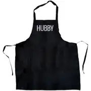 Hubby Husband Apron with Pocket Kitchen Cooking Chef Wedding Couple Gift Funny