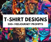 500+ T-Shirt Designs Midjourney Prompts, Print on Demand, Midjourney Prompt