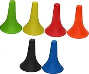 GOOHOCHY 6Pcs Soccer Training Cones Durable Plastic Obstacle Markers for Football Basketball Drills Enhance Coordination Agility Suitable for Team Sports