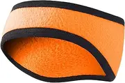 [Ladeheid] LA-204 Men's Women's Fleece Headband Ear Warmers, orange, One size