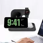3in1 15W Foldable Wireless Fast Charger Stand For Apple Watch S9 Ultra iPhone 15
