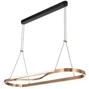 Ostrom Rectangle Ring LED Pendants Lights Kitchen Bench Lighting Telbix