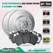 Front Ultra Perf Brake Rotors + Ceramic Plus Pads for Ford Territory SX SY SZ (for: Ford)