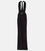 [Christopher Esber] Christopher Esber Trapeze draped jersey gown AU 6 black