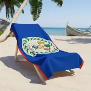 Belize Beach Towel | Quality - 2 Sizes | Belizean Pride | Gift for Belizeans