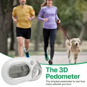 Walking 3D Pedometer Accurate Step Counter Fitness Track Calories Activity Time