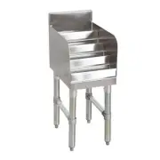 BK Resources 18"Wx18-1/4"D Stainless Steel Underbar Liquor Bottle Display