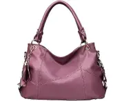 Women Top-Handle Bag Shoulder Bag Satchel Handbags Tote Bags Purse-Purple