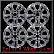 20" Chrome Chevy Chevrolet Silverado 1500 Truck 2022-2023 Wheel Skins Hubcaps