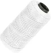 sourcing map Nylon String 3 Strands Twisted Mason Line 1.5mm x 218 Yards Nylon Twine String for DIY Projects, Home Improvement, Gardening, Gift Wrapping, Christmas Party Supplies, White