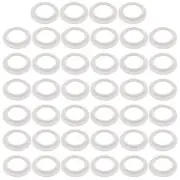 40 Pcs Plastic Trim Ring Pendant Light Socket Socket Lamp Shade