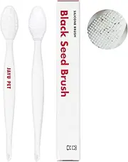 JAYU PET Black Seed Brush - Cat Acne Chin Treatment, Cat Chin Acne Brush, Silicone Cat Brush, Cat Grooming Rubber Brush, Exfoliating Double-Sided Brush (1PCS)