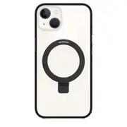 MagSafe Phone Case For iPhone 13 with Kickstand Ring Shockproof Magnetic Case - Black